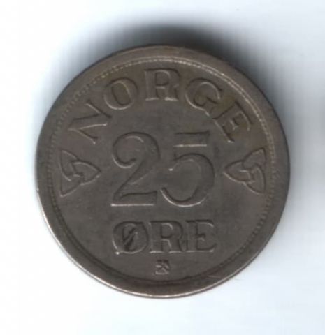 25 эре 1956 г. Норвегия