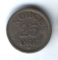 25 эре 1956 г. Норвегия