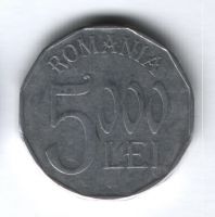 5000 лей 2002 г. Румыния