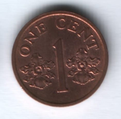 1 цент 1989 г. Сингапур