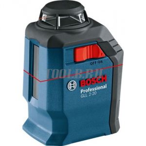 Bosch GLL 2-20 + BM3 + кейс - лазерный нивелир