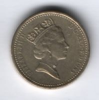 1 фунт 1985 г. XF Великобритания