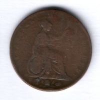 1/2 пенни 1827 г. Великобритания