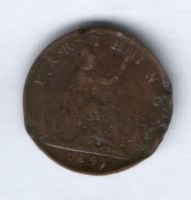 1 фартинг 1891 г. Великобритания