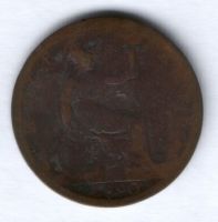 1/2 пенни 1890 г. Великобритания