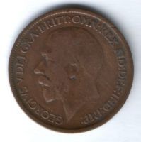 1/2 пенни 1920 г. Великобритания