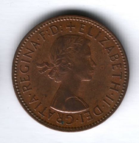 1/2 пенни 1965 г. Великобритания