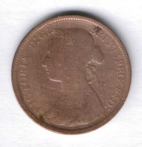 1/2 пенни 1888 г. Великобритания