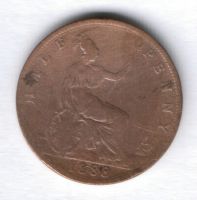 1/2 пенни 1888 г. Великобритания