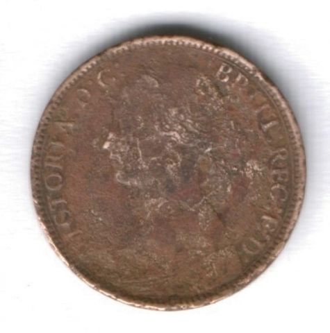 1 фартинг 1860 г. Великобритания