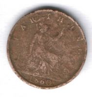 1 фартинг 1860 г. Великобритания