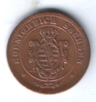 2 пфеннига 1869 г. Саксония