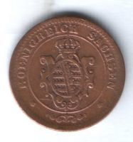 2 пфеннига 1869 г. Саксония