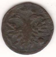 Полушка 1719 г. Петр I