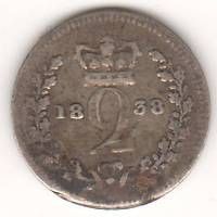 2 пенса 1838 г. Англия