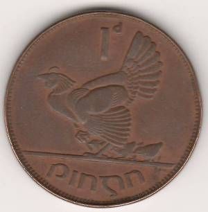 1 пенни 1943 г. Ирландия