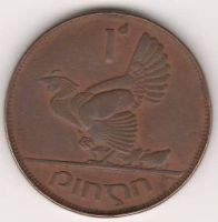 1 пенни 1943 г. Ирландия