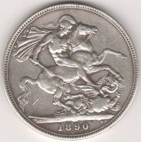 1 крона 1890 г. Англия