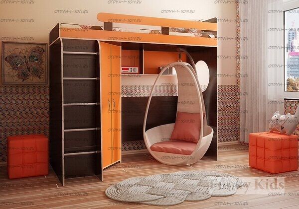 Кровать-чердак Фанки Кидз-3/1ФМ