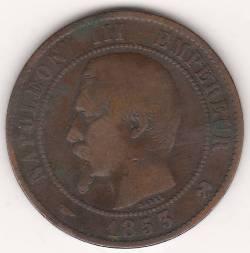 10 сентим 1853 г. Франция