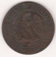 10 сентим 1853 г. Франция