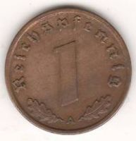 1 пфенниг 1939 г. Германия