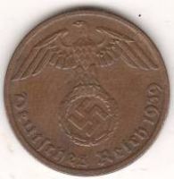 1 пфенниг 1939 г. Германия