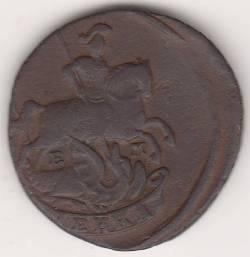 1 копейка 1790 г. перечекан