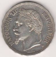 5 франков 1870 г. Франция