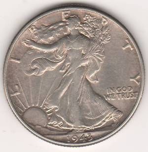 1/2 доллара 1943 г. США
