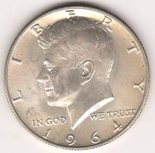 1/2 доллара 1964 г. редкий год США