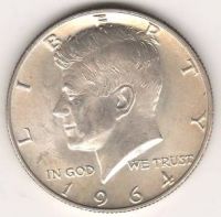 1/2 доллара 1964 г. редкий год США