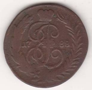 1 копейка 1788 г. перечекан ММ