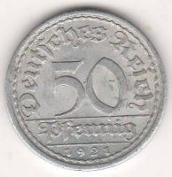 50 пфеннигов 1921 г. Германия
