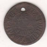 деньга 1706 г. Петр I