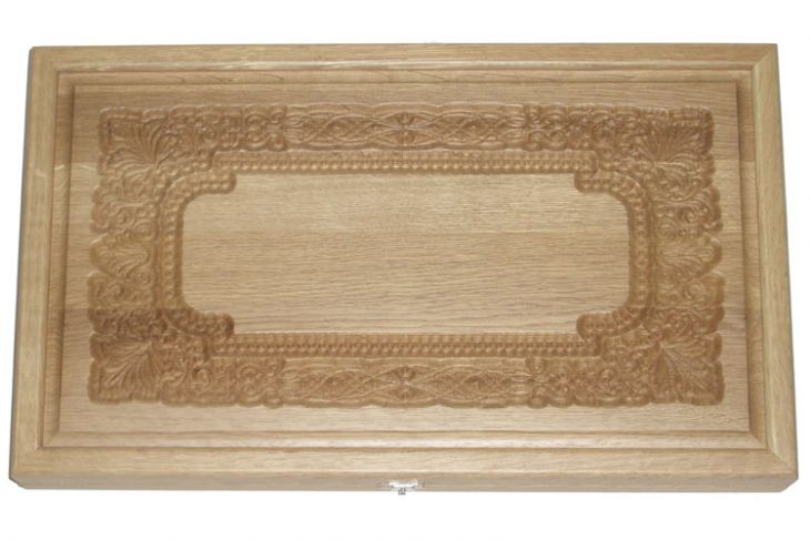 Резные нарды из массива натурального дуба с ложементом