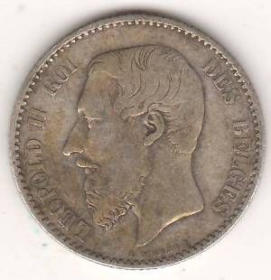1 франк 1886 г. Бельгия