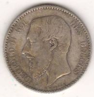 1 франк 1886 г. Бельгия