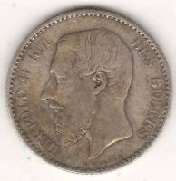 1 франк 1886 г. Бельгия