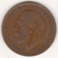 1 пенни 1922 г. Англия