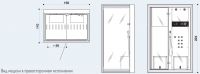 Душевая кабина с сауной Jacuzzi Frame In2 150х100 схема 2