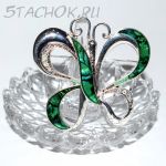 Брошь "Бабочка абстракция" (США)