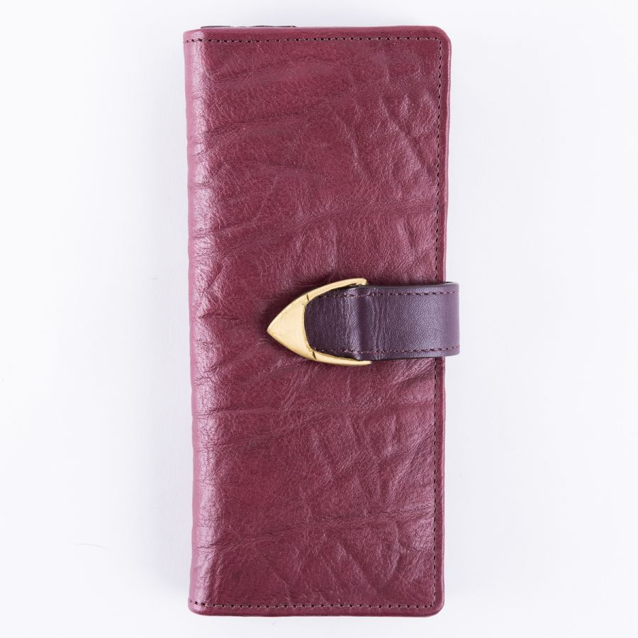 Безупречно стильный женский кошелек Hidesign Monmartre Aubergine