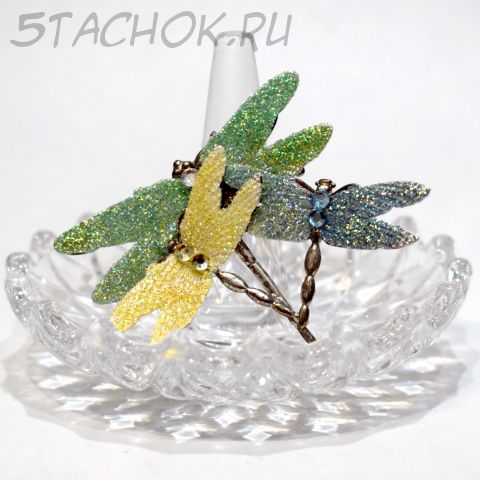 Брошь "Три стрекозки" (США)