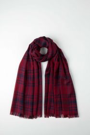 легкий тонкорунный экстра широкий шарф, тартан Кайл,EXTRA FINE MERINO KYLE  Tartan 100% шерсть мериноса,   плотность 2