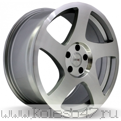 VISSOL V-006 8.5x18/5x112 ET35 D66.6 SILVER-POLISHED