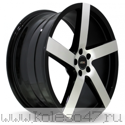 VISSOL V-080R 8.5x19/5x114.3 ET15 D73.1 BLACK-WITH-MACHINED-FACE