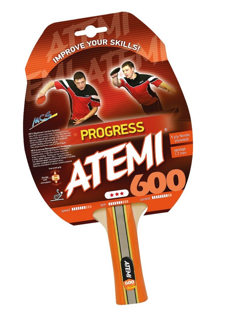 Ракетка для настольного тенниса ATEMI 600 3 звезды
