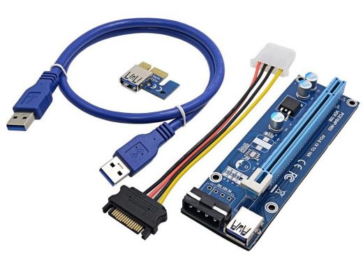 Райзер ver.006 molex PCI-E PCI Express Riser USB 3.0