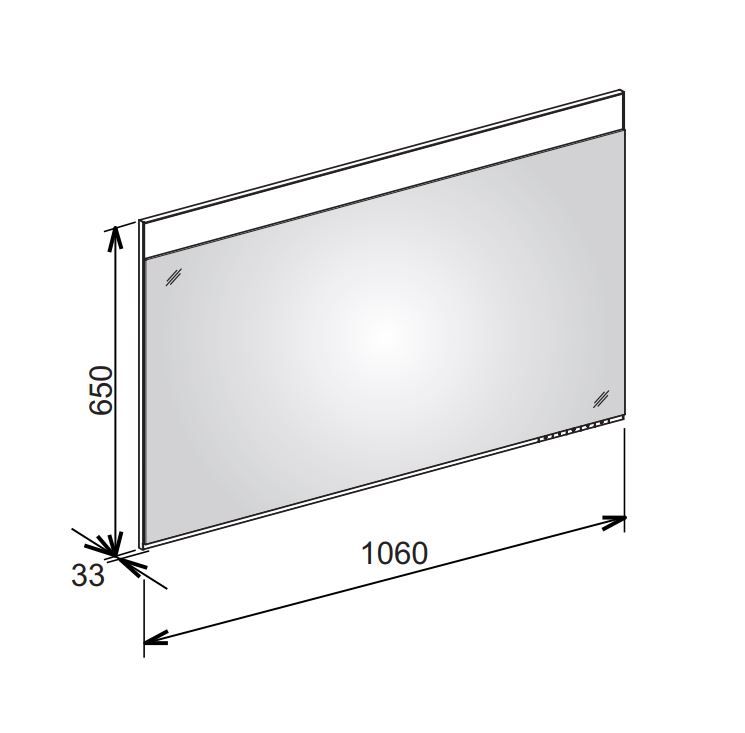 Keuco Edition 400 Зеркало с подсветкой обрамление из алюминия 11597 106х65 ФОТО